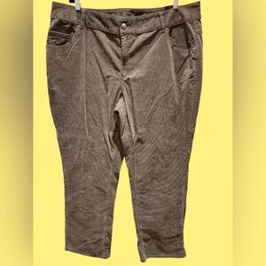 LaneBryant 5-pocket Straight-leg Corduroy Jeans Sz 26